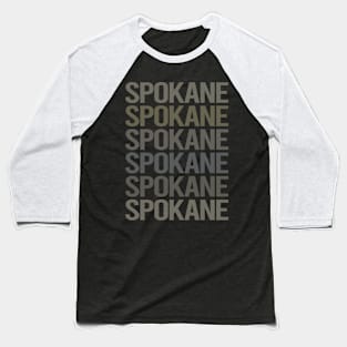 Gray Text Art Spokane Baseball T-Shirt